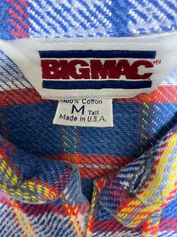 '80 BIG MAC 플란넬 셔츠 고배색 빅맥