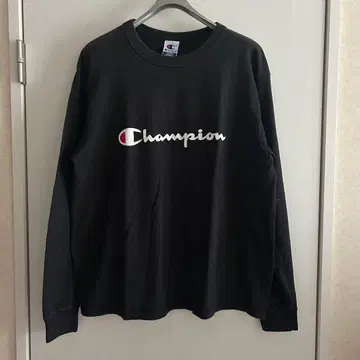 90s 파랑 택 USA 블랙 검정 스크립트 로고 롱t 빈티지