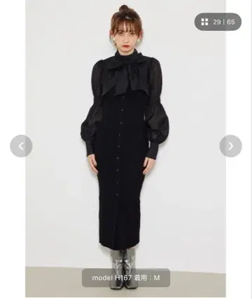 볼레로 세트 레이어드 니트 원피스