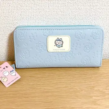 미사용 새상품 치이카와 (먼작귀) 엠보 장지갑 하치와레 블루