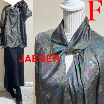 빅 사이즈! JAEGER 이예거 영국 고급 튜닉 블라우스 프리