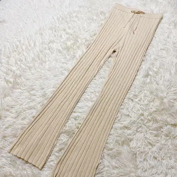 택 포함 새상품 WALANCE 플레어 레깅스 팬츠 아이보리