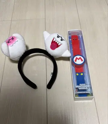 마리오 부 머리띠 & 리스트 밴드 세트