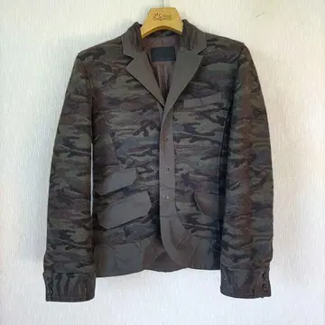 카모 패턴 울 테일러 자켓 pour deux 밀리터리 자켓