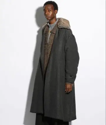 엘리파 트위드 코트 HARE 자켓 아우터 스텐카라 코트