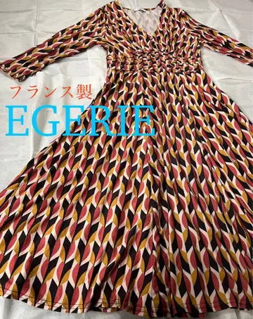 프랑스제 에제리 스트레치 원피스 긴 길이 ML 사이즈 정도