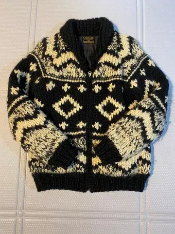 COOTIE 니트 자켓 M 블랙/화이트