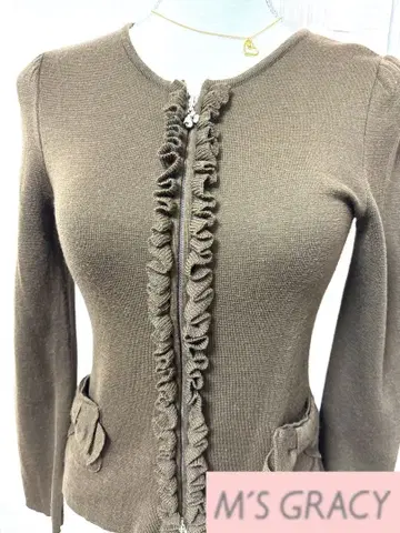 엠즈 그레이시 더블 지퍼 니트 38