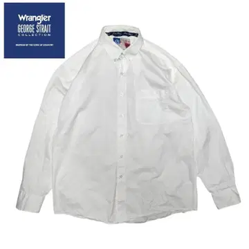 GEORGE STRAIT Wrangler 화이트 긴팔 셔츠