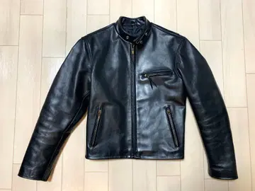 플랫 헤드 싱글 라이더 가죽 자켓 바이크 가죽 점퍼 블랙