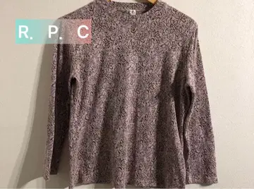 RPC 꽃무늬 긴팔 상의 연보라