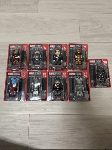 MARVEL STUDIOS 큐브릭 피규어 9체 세트