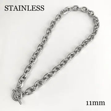 새상품 만텔 4면 컷 체인 목걸이 앵커 스테인리스 316L