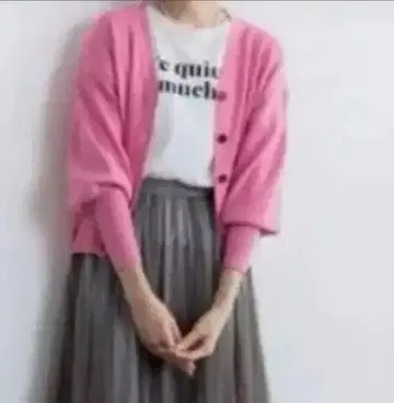 핑크 가디건 가을 옷