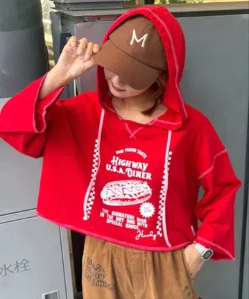 미사용 새상품 헬로 샌프란시스코 후디 프린트 후드티