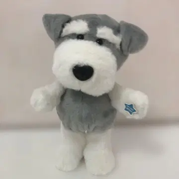 슈나우저 봉제 인형, 약 25cm 댄싱 기믹 포함.