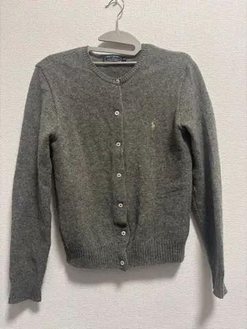 랄프 로렌 그레이 울 가디건