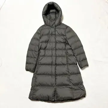 빅 사이즈 새상품급 유니클로 롱 다운 코트 자켓 카키 XL