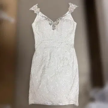ROBE de FLEURS 화이트 드레스 S