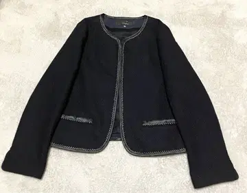 7-IDconcept 노카라 자켓 네이비 42 L 미사용