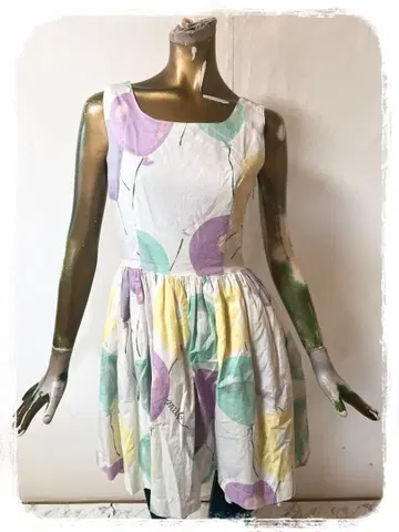 T19720 MILK 밀크 벌룬 패턴 원피스