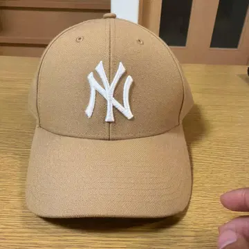 뉴욕 양키스 야구 모자 베이지