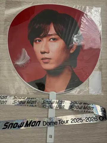 SnowMan 돔 투어 ON 아베 료헤이 부채 은색 테이프 1개 포함