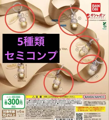 미피 70주년 표시 액세서리 가챠 세미 컴프 5종