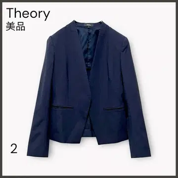 [띠어리] Lanai 노카라 자켓/새상품급/깔끔함/오피스/네이비