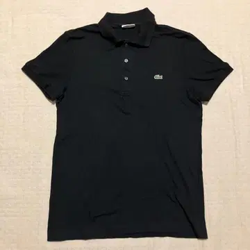LACOSTE 블랙 피케 셔츠 사이즈 2