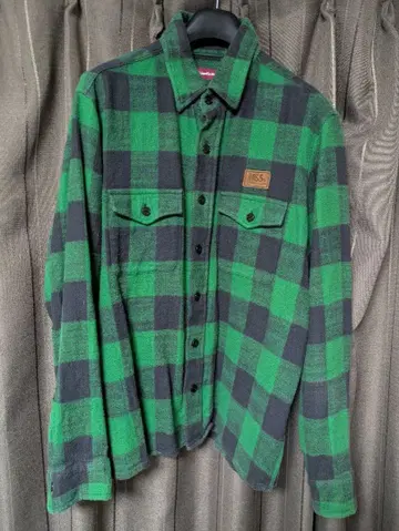 HIDEANDSEEK 버팔로 체크 플란넬 셔츠 XL