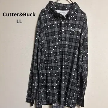Cutter&Buck 긴팔 피케 셔츠 도트&체크 LL