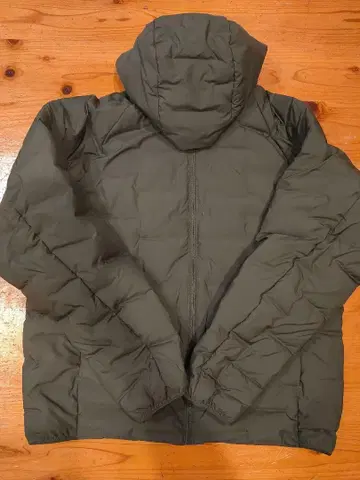 UNIQLO 퍼프 테크 후드티 XL 다크 그린