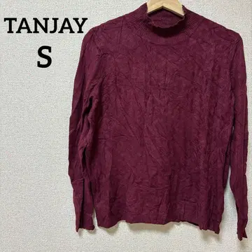 새상품급 TANJAY 버건디 터틀넥 니트