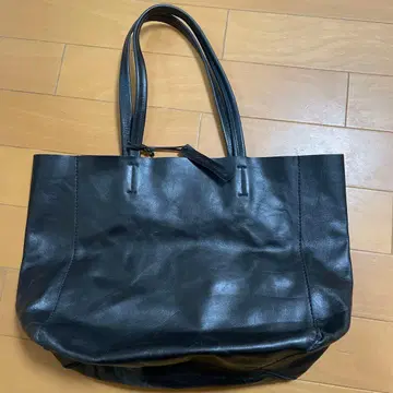 Craft weedle 블랙 가죽 토트백 남녀 공용 미사용 새상품