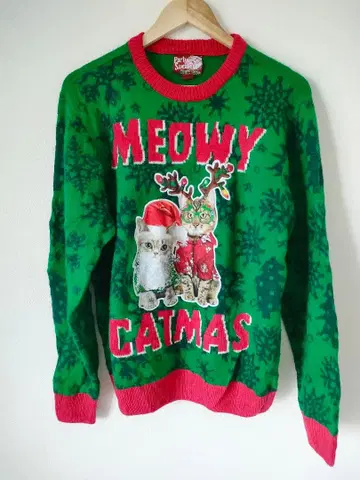 새상품급 남성용 여성용 니트 스웨터 크리스마스 이벤트 L 사이즈