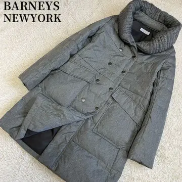 [ 새상품급 ] 바니스뉴욕 다운 코트 옷깃 니트 도킹 M 사이즈