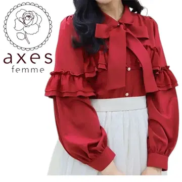 axes femme 프릴 데코레이션 BL 택 포함 미사용 새상품 포에틱