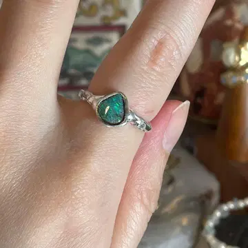 핸드메이드 실버925 실버 반지 볼더 오팔