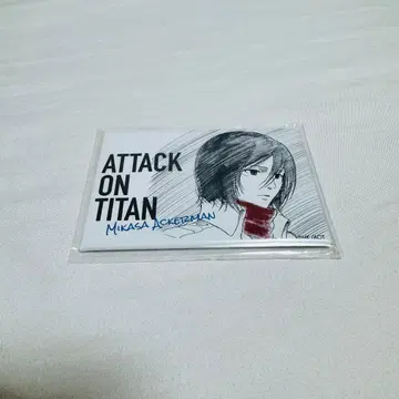 진격의 거인 미카사 스퀘어 캔뱃지 WIT STUDIO