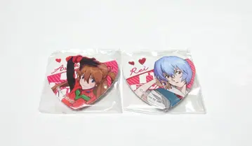 에반게리온 아스카 아야나미 레이 발렌타인 하트형 캔뱃지 2020년