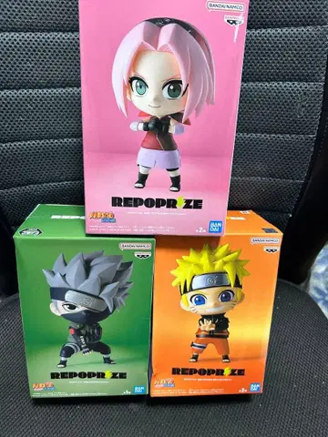 NARUTO 피규어 3개 세트 미사용