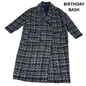 [ 새상품급 ] BIRTHDAY BASH 트위드 코트 블루