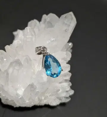 S925 블루 토파즈 목걸이