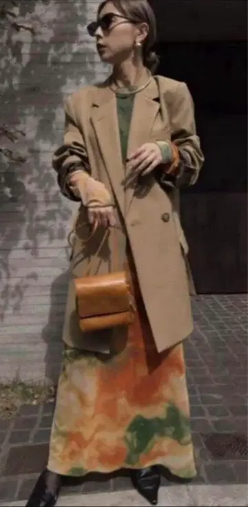 AMERI 테일러드 자켓 S 베이지