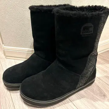 SOREL 소렐 블랙 퍼 부츠