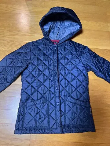 라벤햄 네이비 퀼팅 자켓 후드 부착