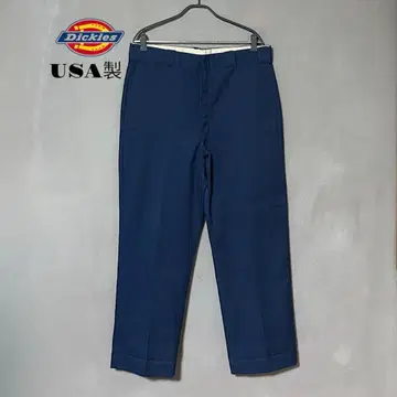 80s USA제 디키즈 874 네이비 YKK 지퍼 34 x 32