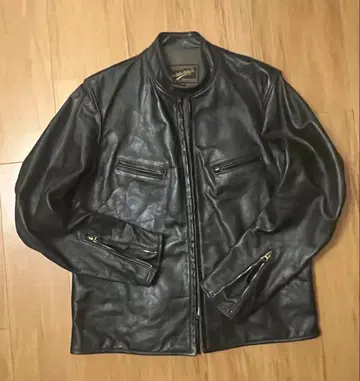 48인치 시착 정도 에어로 가죽 싱글 라이더스 다크 그린 레어형