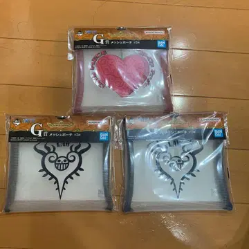 [ 최저가 ] 원피스 제일복권 G상 메쉬 파우치 2종 3개